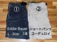 90's Eddie Bauer インディゴリネン 2タックショーツnoroll - メルカリ