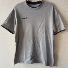 le coq sportif グレー Tシャツ 半袖　メンズ　Lサイズ　ロゴ
