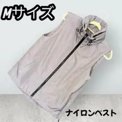 Mサイズ ナイロン フード付きベスト ピンチェックのサムネイル
