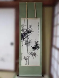 F3 狐の嫁入り 蛍 竹林 狐面 アクリル画 絵画 風景画 手描き - メルカリ
