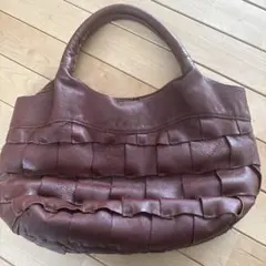 ブランド不明　革　ハンドバック