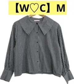 【W♡C /wego】ギンガムチェック 長袖シャツのサムネイル