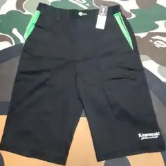 新品未使用　90s日本製品 Kawasakiカワサキレーシング　ショートパンツ