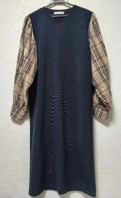 DHOLIC チェック　ワンピース