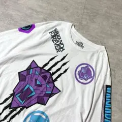 デザイン抜群 00s MARVEL L/S Tシャツ ブラックパンサー アメコミ