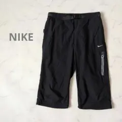 NIKE アスレティックデプト 7分丈パンツ ハーフパンツ ベルト付き 黒 Lのサムネイル
