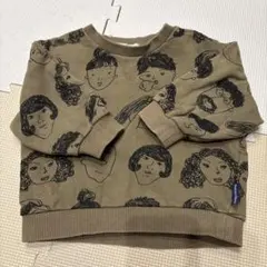 MAKE YOUR DAY ベージュ トレーナー 80