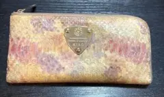 ATAO ヘビ革 マルチカラー 長財布