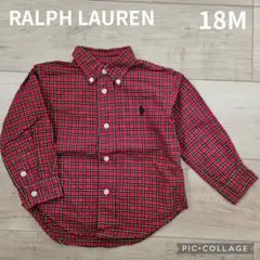 ラルフローレン 長袖シャツ 赤チェック 18M