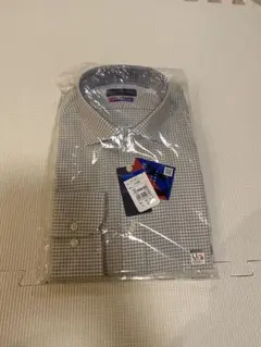 新品　洋服の青山　ギンガムチェック ワイシャツ LLサイズ