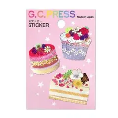 耐水耐光仕様ステッカー　スイーツ　LIKE IT!
