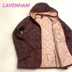 ラベンハム キルティングジャケット レディース フード エンジ イングランド製