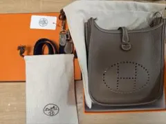 【未使用に近い⭐︎】HERMESミニエブリンTPMエトゥープ希少 HERMES - 🍊新品未使用🍊レア HERMES エブリンミニ エブリンtpm