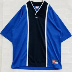イギリス製 90s NIKE ナイキ サッカーシャツ ゲームシャツ サンダー柄