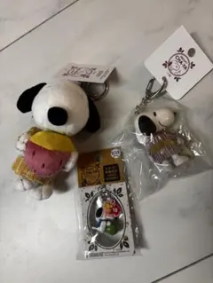 SNOOPY CHA-YA マスコット キーホルダー 3点セット