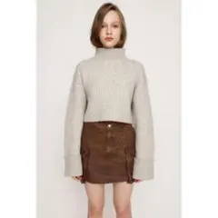 SLY SEPARATE DYE CROP KNIT トップス美品