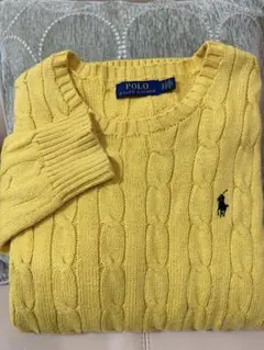 【即日発送】Polo Ralph Lauren イエローニットセーター