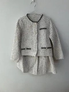 SHEIN ツイードジャケットとスカートセット 7Y