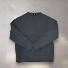 【未使用品】UNIQLO ウォッシャブルミラノリブクルーネックセーター