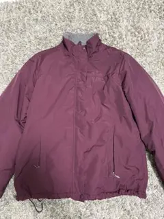 L.L.Bean バーガンディ フリース裏地付き フルジップ