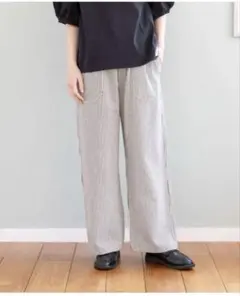 ヒッコリー ワイドパンツ