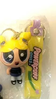 パワーパフガールズ　マスコットキーホルダー　バブルス