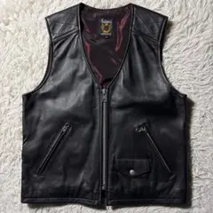 美品/希少モデル■schott ライダース ベスト　羊革　ラムレザー USA製 美品/希少モデル□schott ライダース ベスト 羊革 ラムレザー USA製