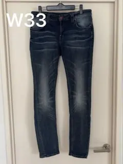 ヌーディージーンズ SKINNY LIN W33 ストレッチスキニーデニム