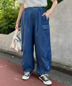 チャオパニック　シアーデニムカーゴパンツのサムネイル