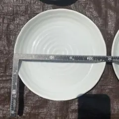 14枚　無地 渦巻き波紋の白いお皿 24cm 深皿 パスタ皿 カレー皿 業務用