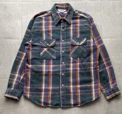 70s USA製 ファイブブラザー　ヘビーフランネルシャツ Lサイズ　好配色