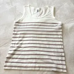 【MHL. 】マーガレットハウエル　ノースリーブ　タンクトップ　ボーダーのサムネイル