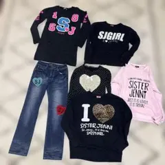 【豪華6点セット】SISTER JENNI 女の子 まとめ売り デニム＆トップス