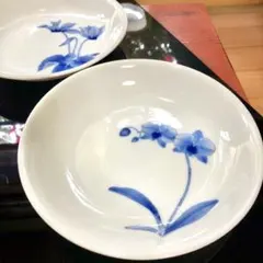 1774 香蘭社 染シンビ 深皿 26cm - メルカリ