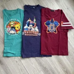 プーさん・ミッキー Tシャツ 3枚セット　　S〜150