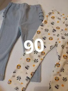 プティマイン　UNIQLO　うーたん　フリースレギンス　90