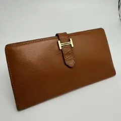 HERMESエルメス　べアンクラシックレザー 長財布 刻印　8.V.□H