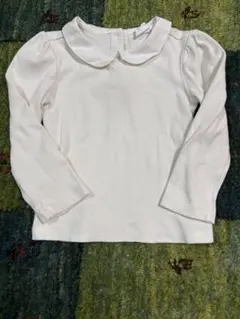 襟付き 白 トップス