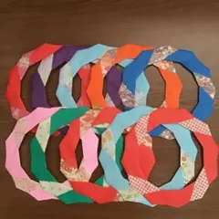 ハンドメイド　折り紙　大リース　059