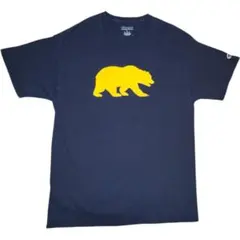 チャンピオン アメカジ クマプリント Tシャツ ネイビー Lサイズ