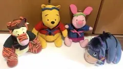 激レア 新品 未使用】くまのプーさん お祭り ぬいぐるみ 全4点 セット