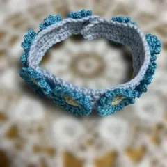 猫ちゃん わんちゃん ペット用 首輪 チョーカー お花モチーフ マーガレット✿