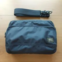 【未使用級】PORTER FLASH ショルダーバッグ ネイビーのサムネイル