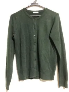ジーユー　GU gu カーディガン　深緑　レディース
