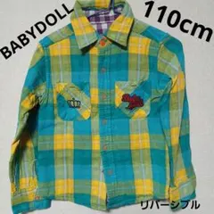 美品★BABYDOLL リバーシブルシャツ 110cm