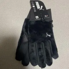 新品　PUMA フリース手袋 Mサイズ 黒