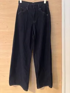 UNIQLO バギーカーブジーンズ⭐︎24ネイビー丈短め