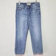 【GAP】（S）クロップドストレートデニム/ウォッシュ加工/カジュアル/清潔感のサムネイル