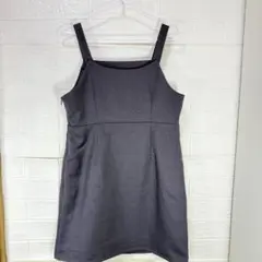 earth music&ecologyグレー ミニワンピースチュニック M197