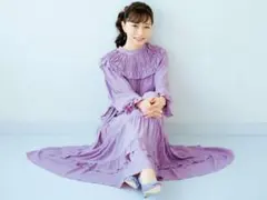 オケージョン　パープルワンピース
